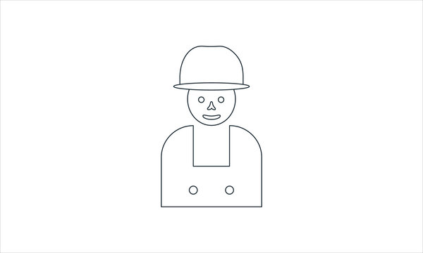 Farmer icon flat style vector image