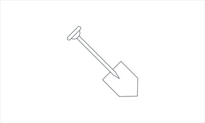  Shovel icon for gardening and farming tasks