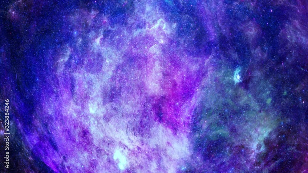 Wall mural animation view to travelling across the universe in moving