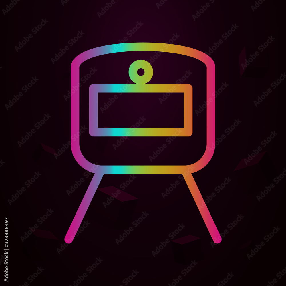 Aufkleber a train nolan style icon. simple thin line, outline vector of navigation icons for ui and ux, websit