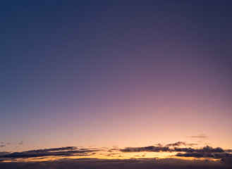 Fantastic clouds at sunrise