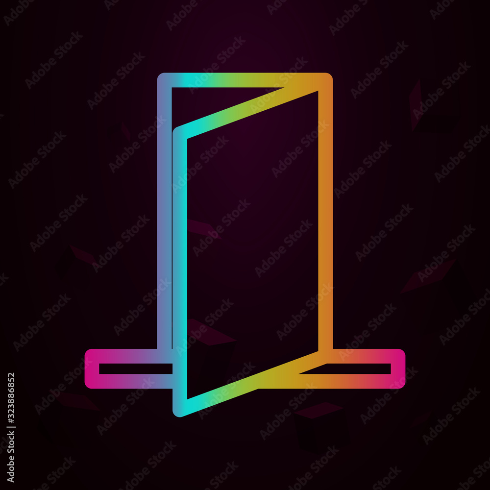 Aufkleber opened door nolan style icon. simple thin line, outline vector of navigation icons for ui and ux, we