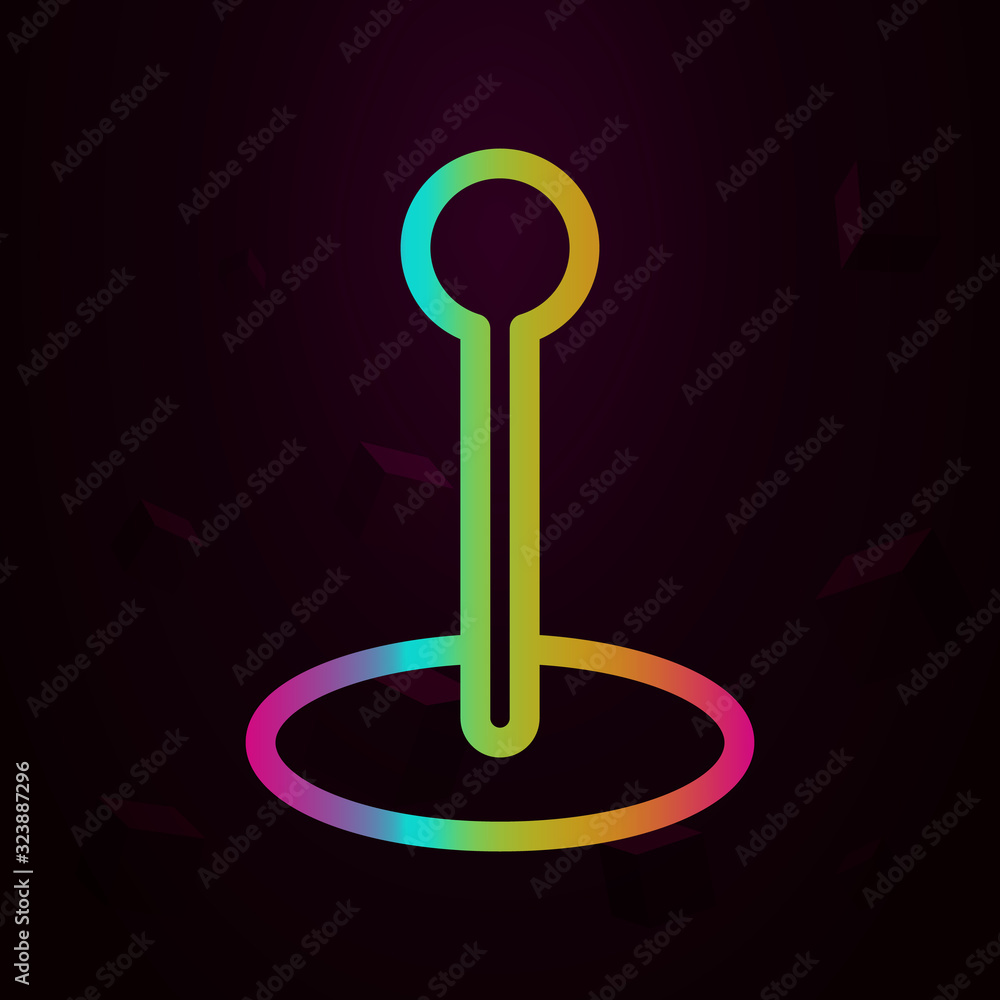 Aufkleber flagpole nolan style icon. simple thin line, outline vector of navigation icons for ui and ux, websi