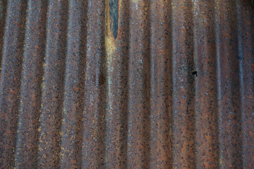 Naklejka premium rusty corrugated metal background