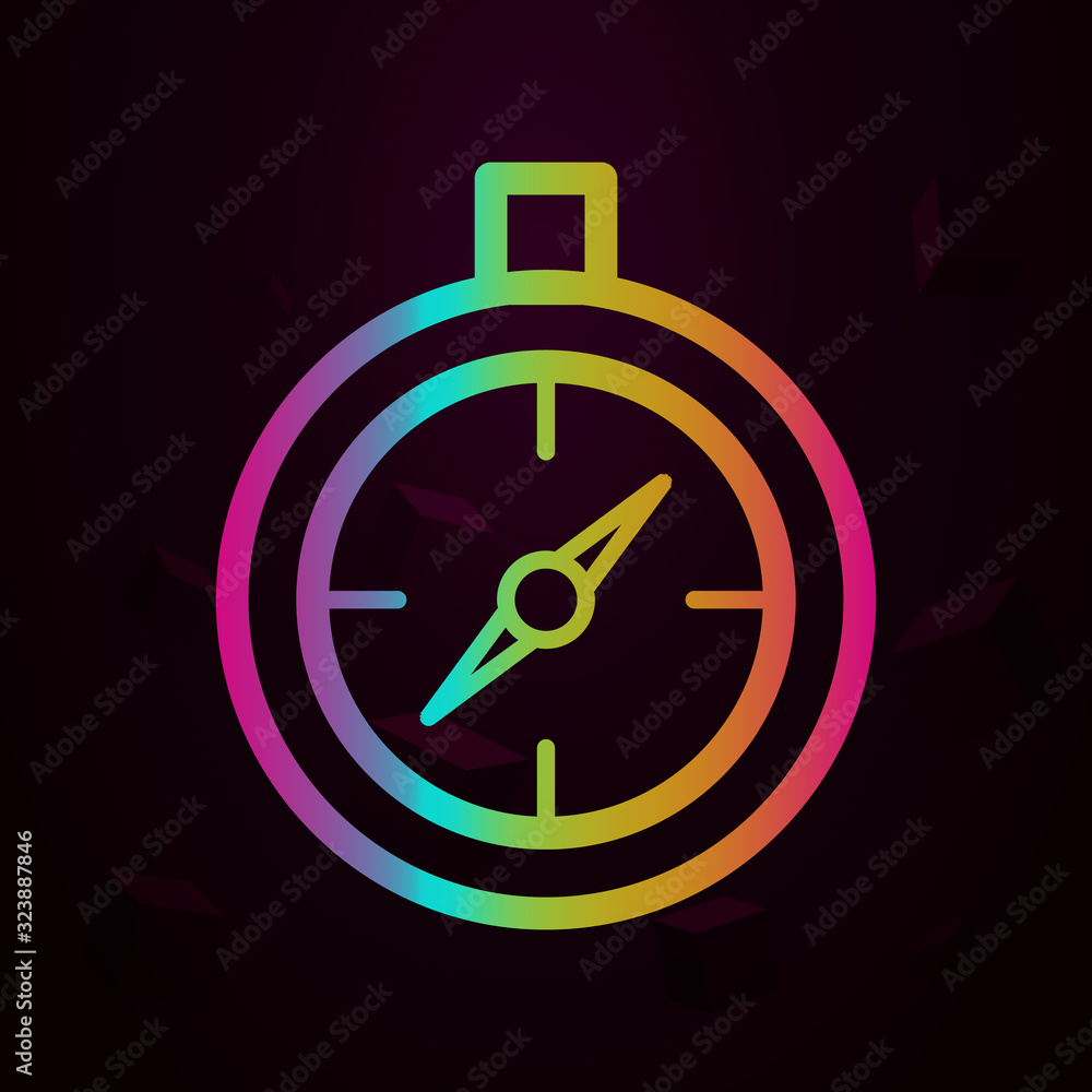 Aufkleber compass nolan style icon. simple thin line, outline vector of navigation icons for ui and ux, websit