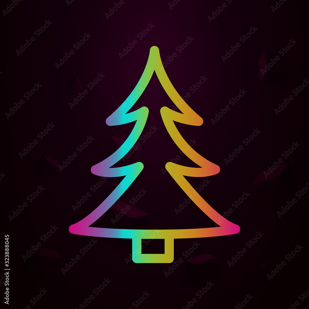 Aufkleber tree nolan style icon. simple thin line, outline vector of navigation icons for ui and ux, website o