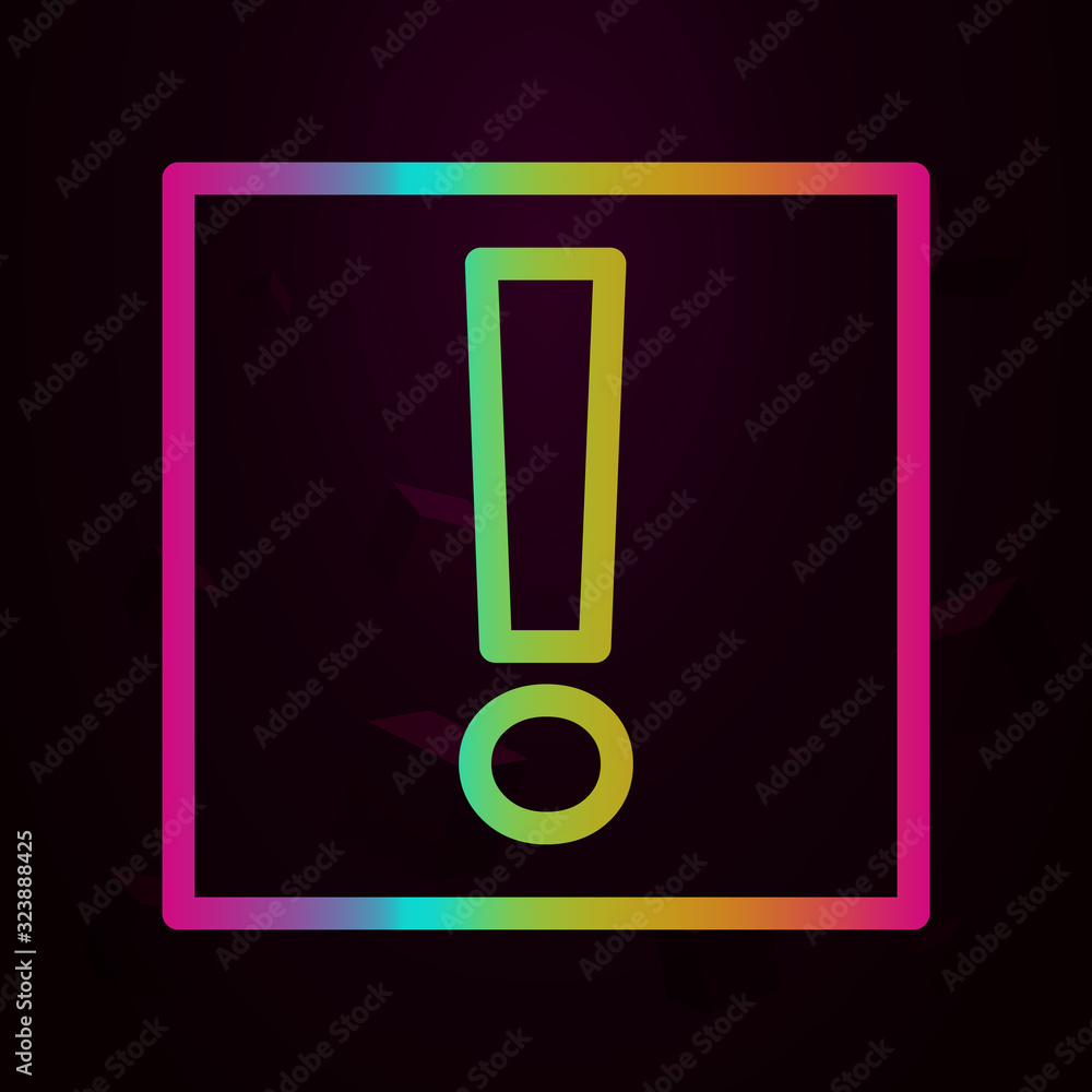Poster token of attention nolan style icon. simple thin line, outline vector of navigation icons for ui and