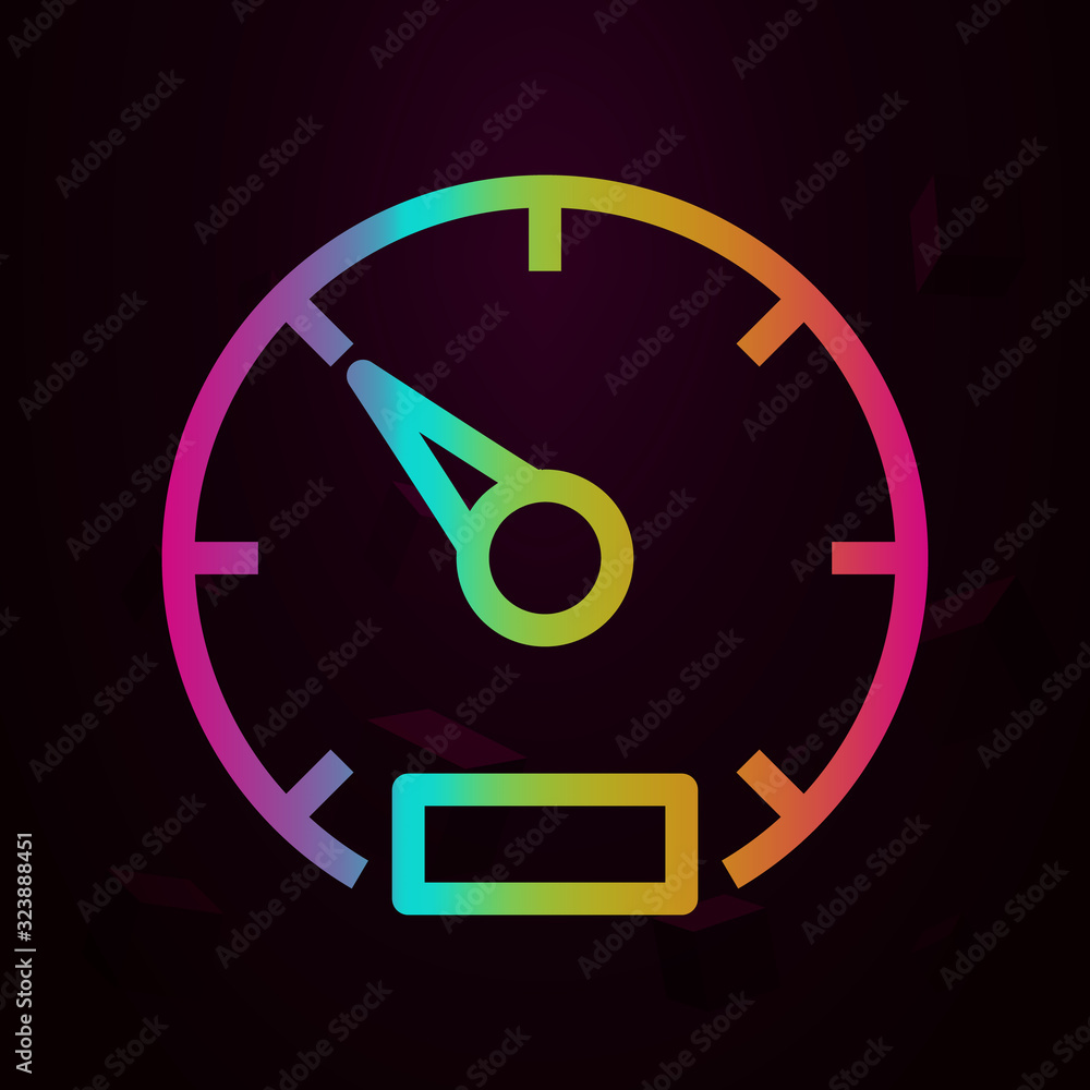 Aufkleber speedometer nolan style icon. simple thin line, outline vector of navigation icons for ui and ux, we