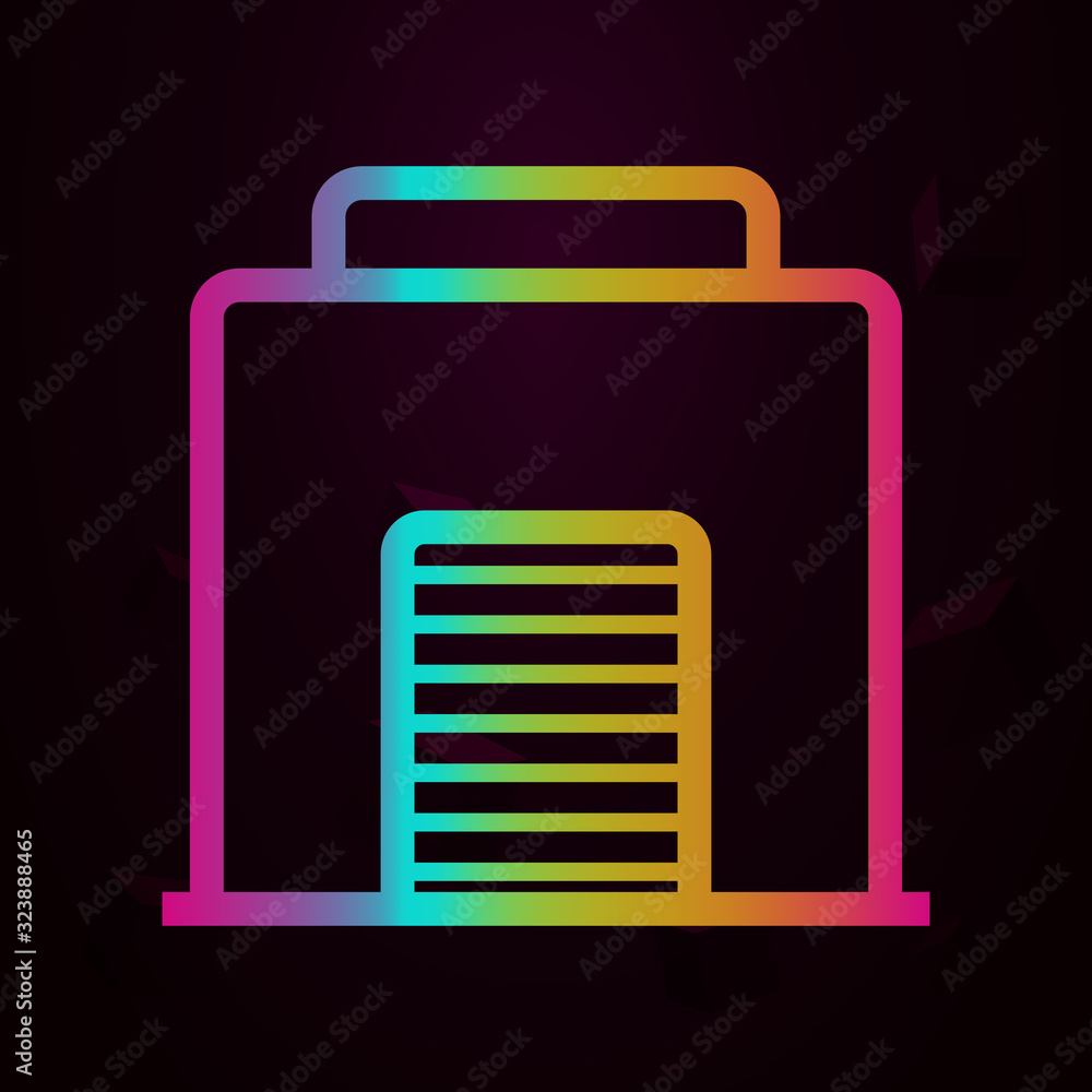 Aufkleber garage nolan style icon. simple thin line, outline vector of navigation icons for ui and ux, website