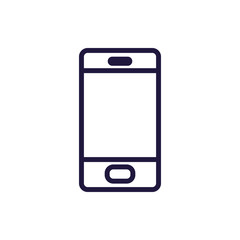 Isolated digital smartphone line style icon vector design