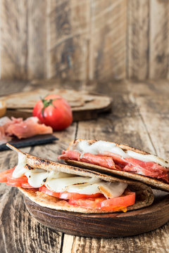 Piadina typical italian food