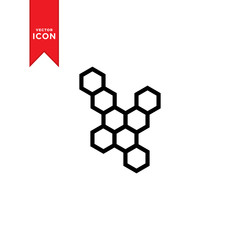 Honeycomb icon vector. Simple design on trendy icon.