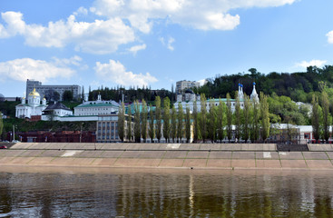 Fototapeta na wymiar panorama of Nizhny Novgorod. view from the water. Russia