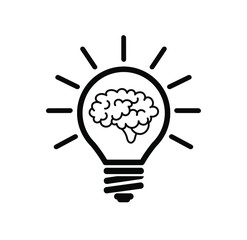 idea icon on white background