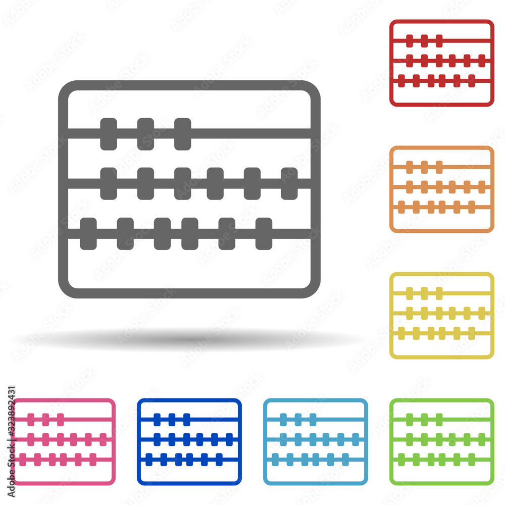 Aufkleber scores in multi color style icon. simple thin line, outline vector of science icons for ui and ux, w