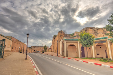 Fototapeta na wymiar Meknes historical center, Morocco