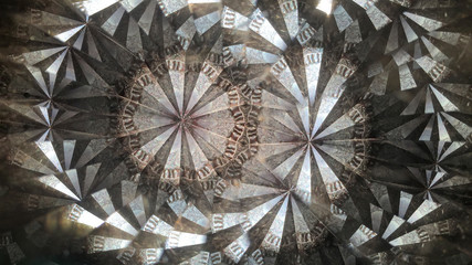 Abstract background. Main colors: silver, blue and black