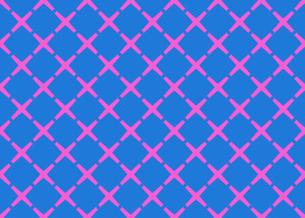 Seamless geometric pattern design illustration. Background texture. In blue, pink colors.