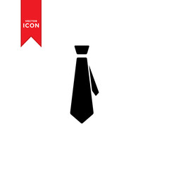 Necktie icon vector. Simple design on trendy icon.