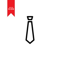 Necktie icon vector. Simple design on trendy icon.