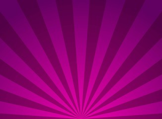 Sunlight horizontal background. Purple color burst background. Vector illustration.