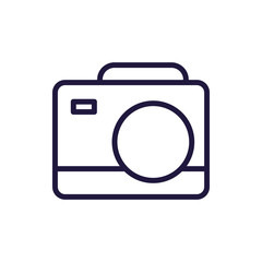 Isolated camera device line style icon vector design