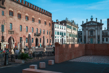 The cathedral of San Pietro apostolo, the main place of worship in the city of Mantua in Sordello...
