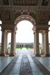 Fototapeta na wymiar Te Palace (Palazzo Te), historical and monumental building in Mantua
