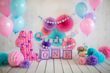 The decor of the birthday	
