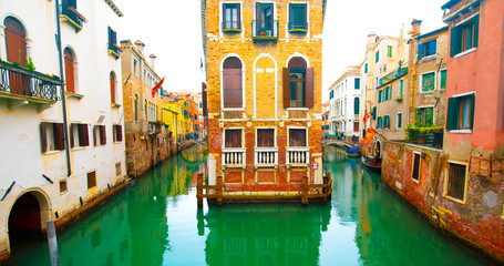 Fototapeta na wymiar San Giovanni Laterano canal and Venice view