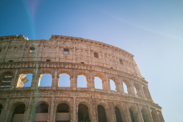 Image of the Colosseum, rome's beautiful landscape