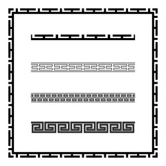 Classic Oriental Chinese Ornament Frame Vintage Border Art Decorative..#decorative #element #vector #ornament #Chinese #Oriental #Asian #Pattern