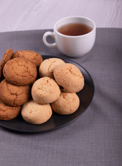 Cup of tea with sweeties