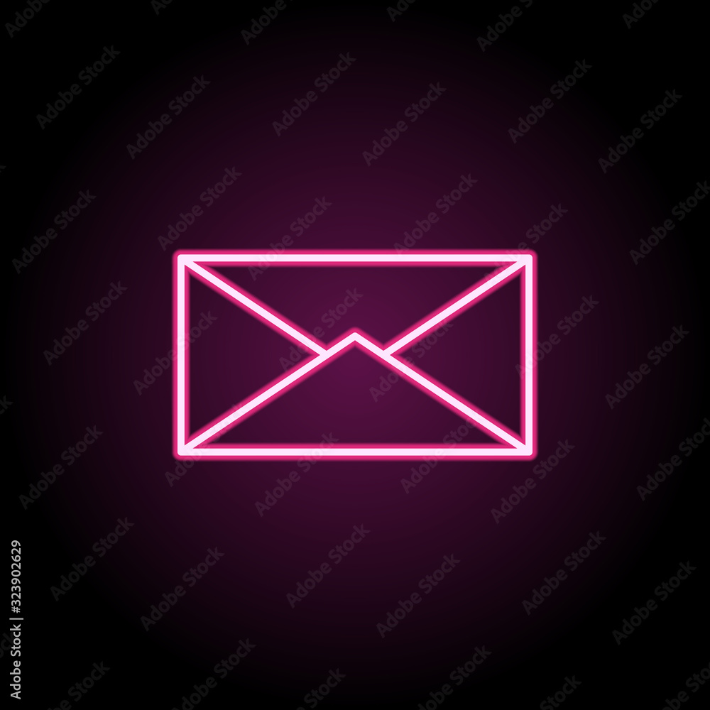Poster the envelope icon. simple thin line, outline vector of web icons for ui and ux, website or mobile ap