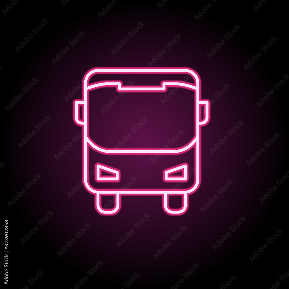 Poster bus icon. simple thin line, outline vector of web icons for ui and ux, website or mobile application