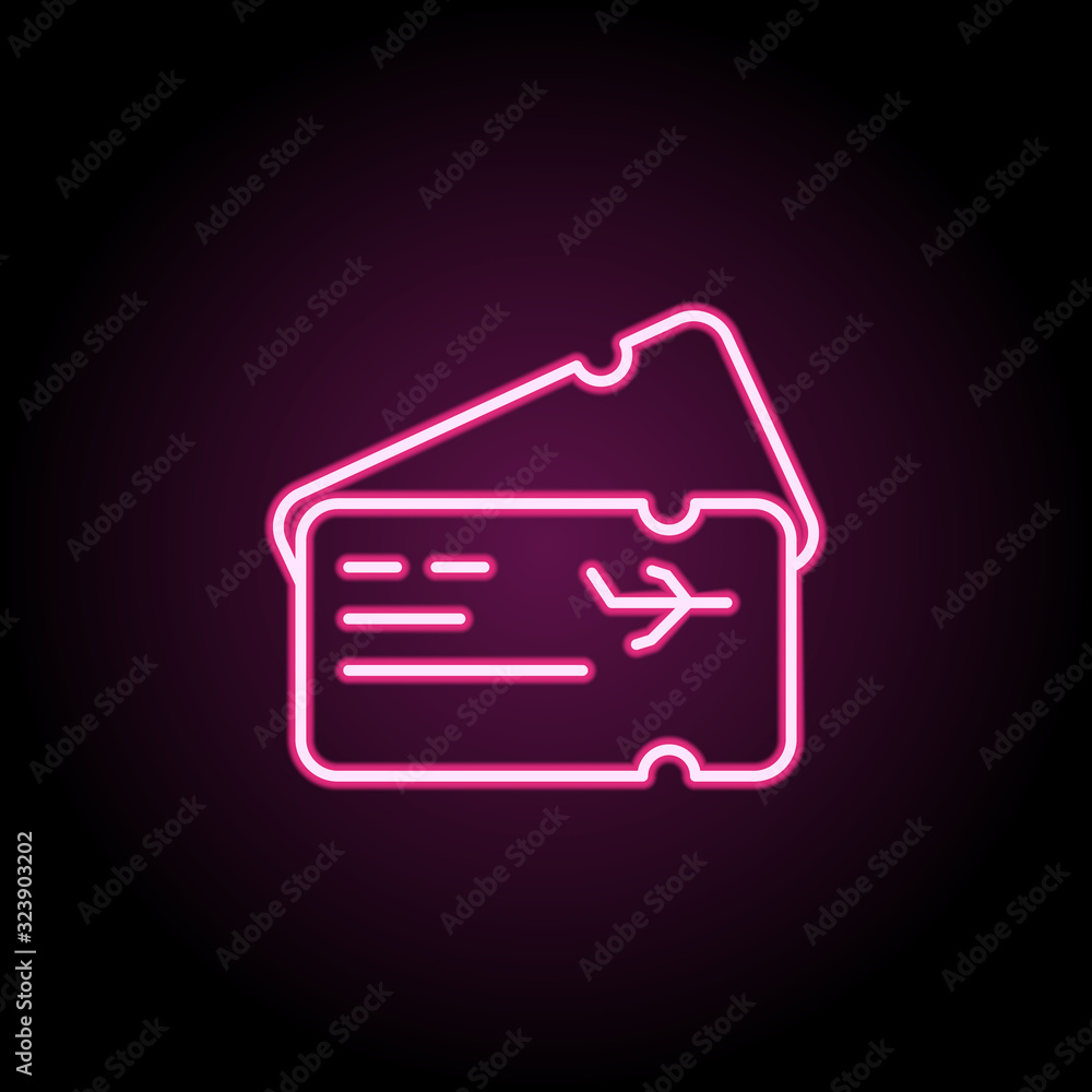 Poster suitcase icon. simple thin line, outline vector of web icons for ui and ux, website or mobile applic