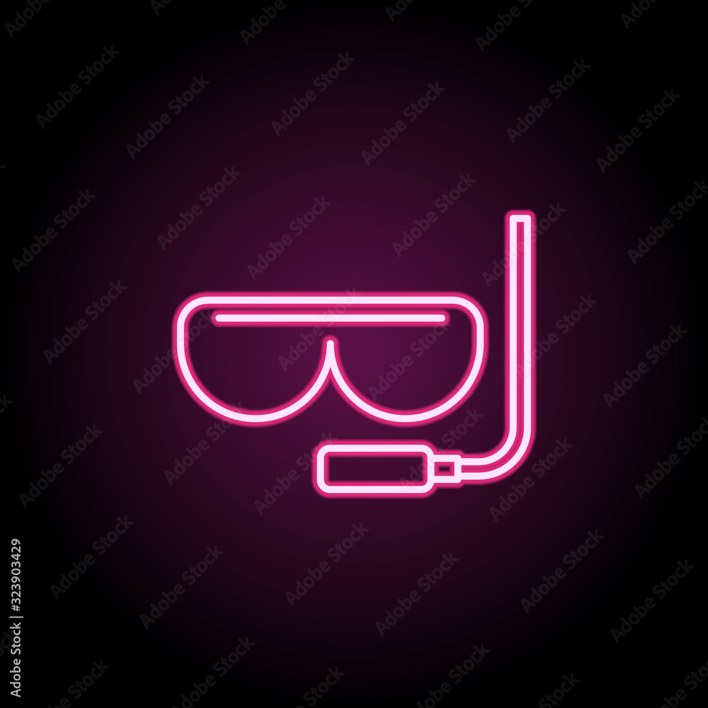 Poster floating person icon. simple thin line, outline vector of web icons for ui and ux, website or mobile