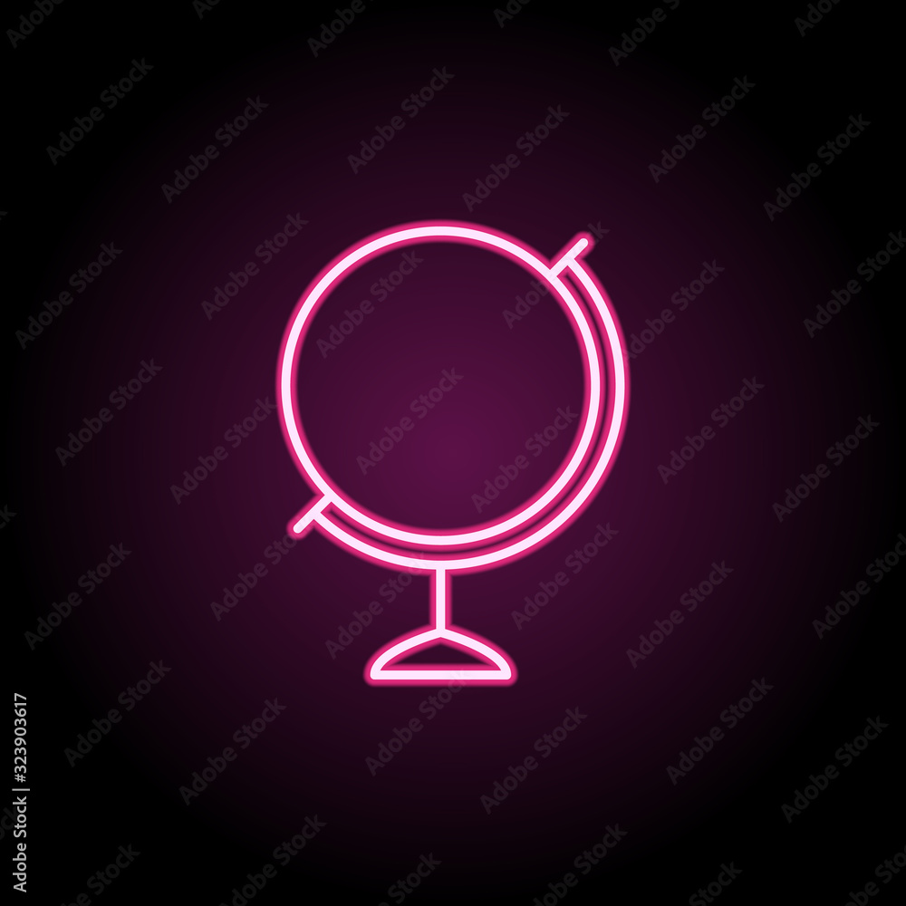 Poster pin on the map icon. simple thin line, outline vector of web icons for ui and ux, website or mobile 