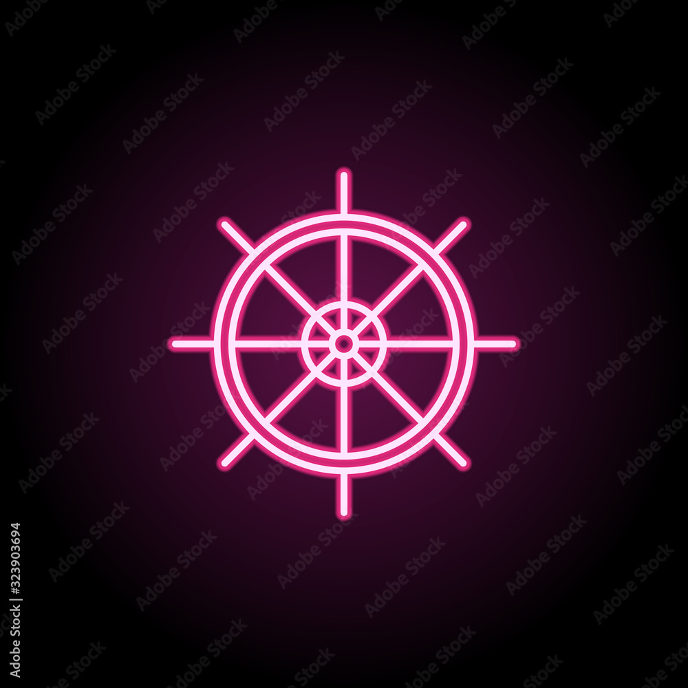 Poster anchor icon. simple thin line, outline vector of web icons for ui and ux, website or mobile applicat
