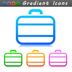 Vector suitcase symbol icon design