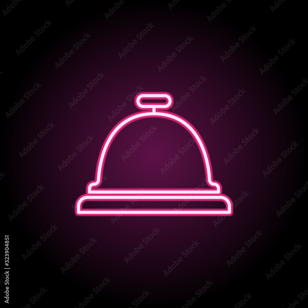 Poster hotel sign icon. simple thin line, outline vector of web icons for ui and ux, website or mobile appl