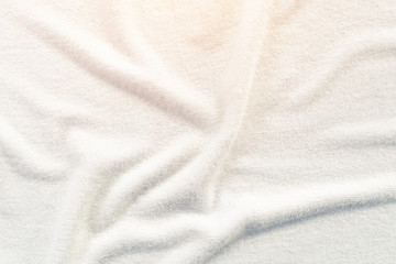 White towel texture background with abstract pattern. That fabric or textile consist of cotton...