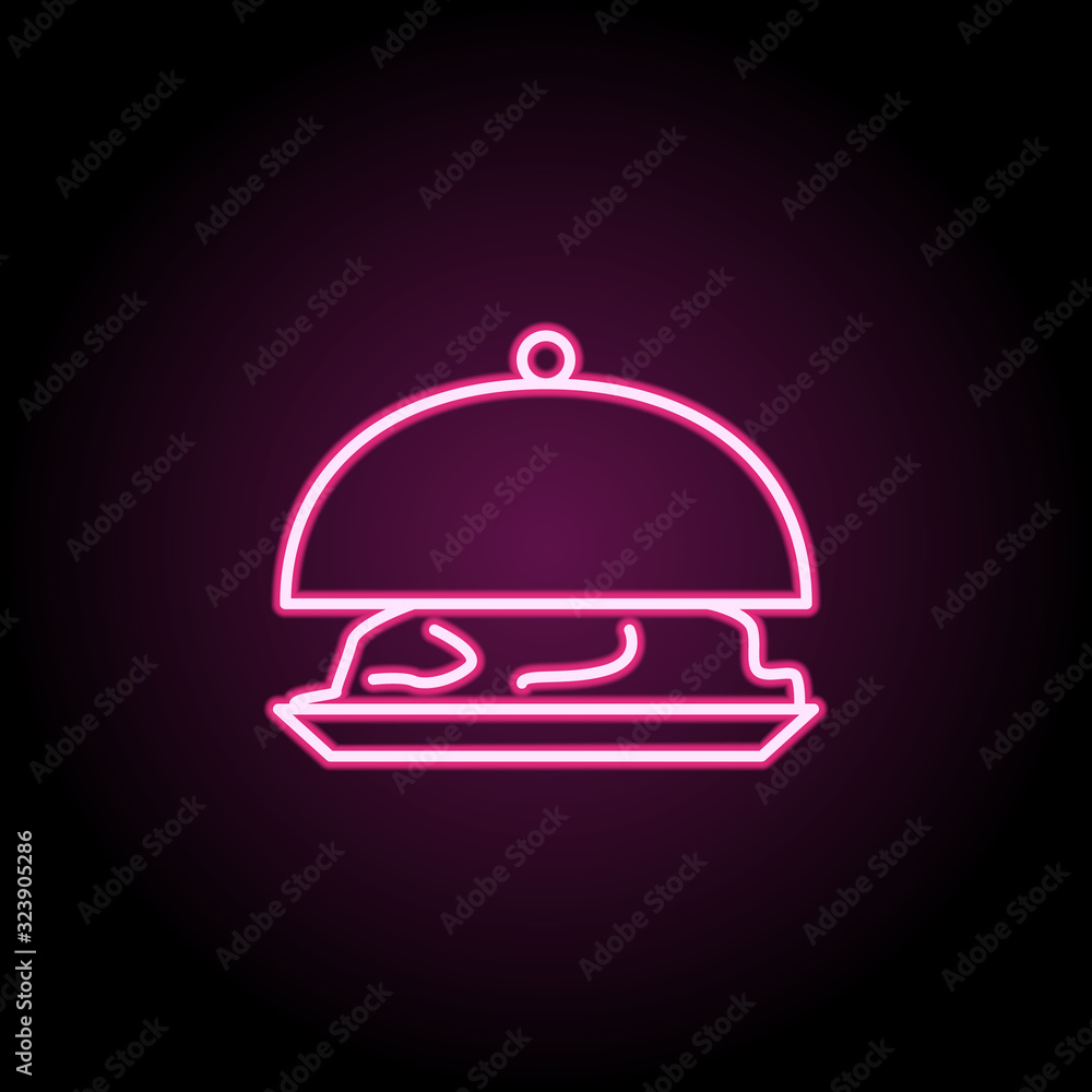 Poster a cup of coffee icon. simple thin line, outline vector of web icons for ui and ux, website or mobile