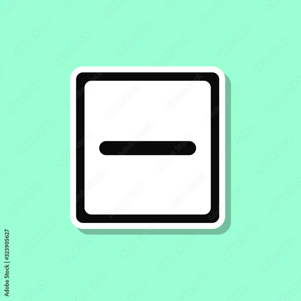 Poster drying in stretched form sticker style icon. simple thin line, outline, glyph, flat vector of wash i