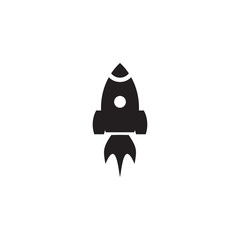 Fototapeta premium Rocket icon logo design vector template