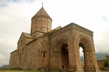 Fototapeta na wymiar Church of St. Paul and Peter (Surb Pogos Petros), the Main and Largest Structure in Tatev Monastery Complex, Syunik Province, Armenia