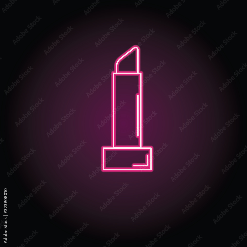 Aufkleber lipstick icon. simple thin line, outline vector of shopping icons for ui and ux, website or mobile a