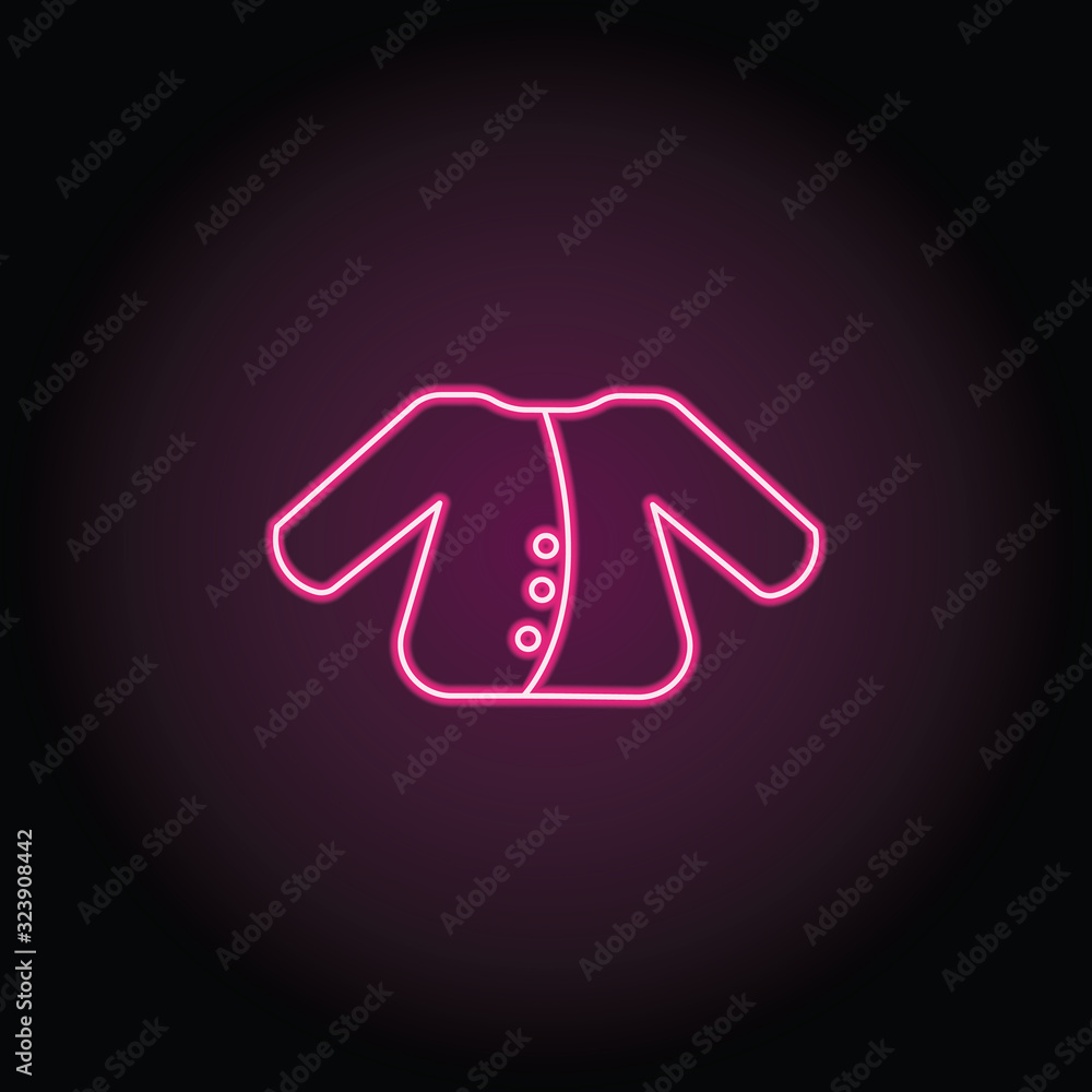 Poster jacket icon. simple thin line, outline vector of shopping icons for ui and ux, website or mobile app