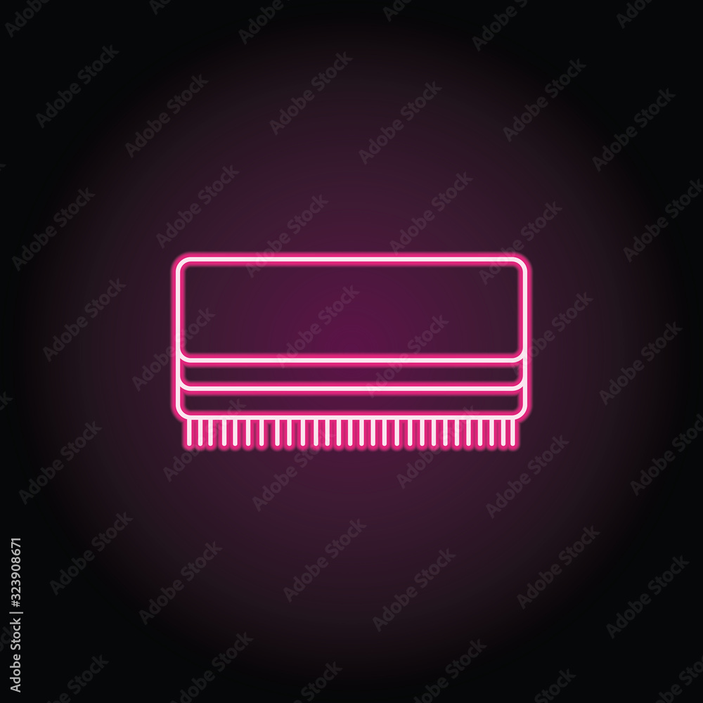 Poster scarf accessory icon. simple thin line, outline vector of shopping icons for ui and ux, website or m