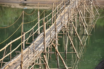 Dry Season Bamboo Bridge 3, Luang Prabang, Laos